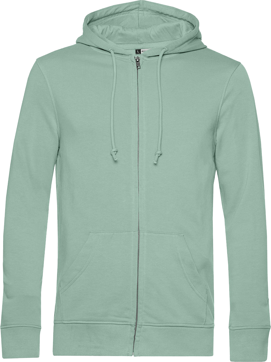 Organic Zipped Hooded Sweatshirt